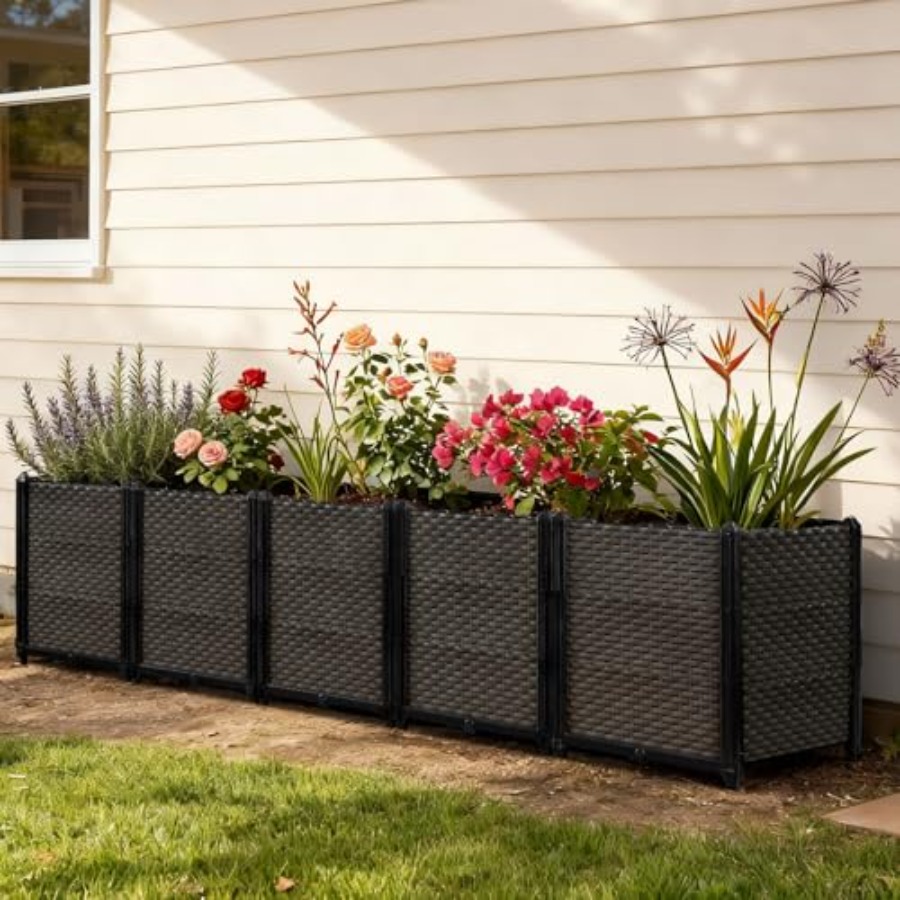 Self-Watering Planter - Veranda, balkon, teras için dış mekan