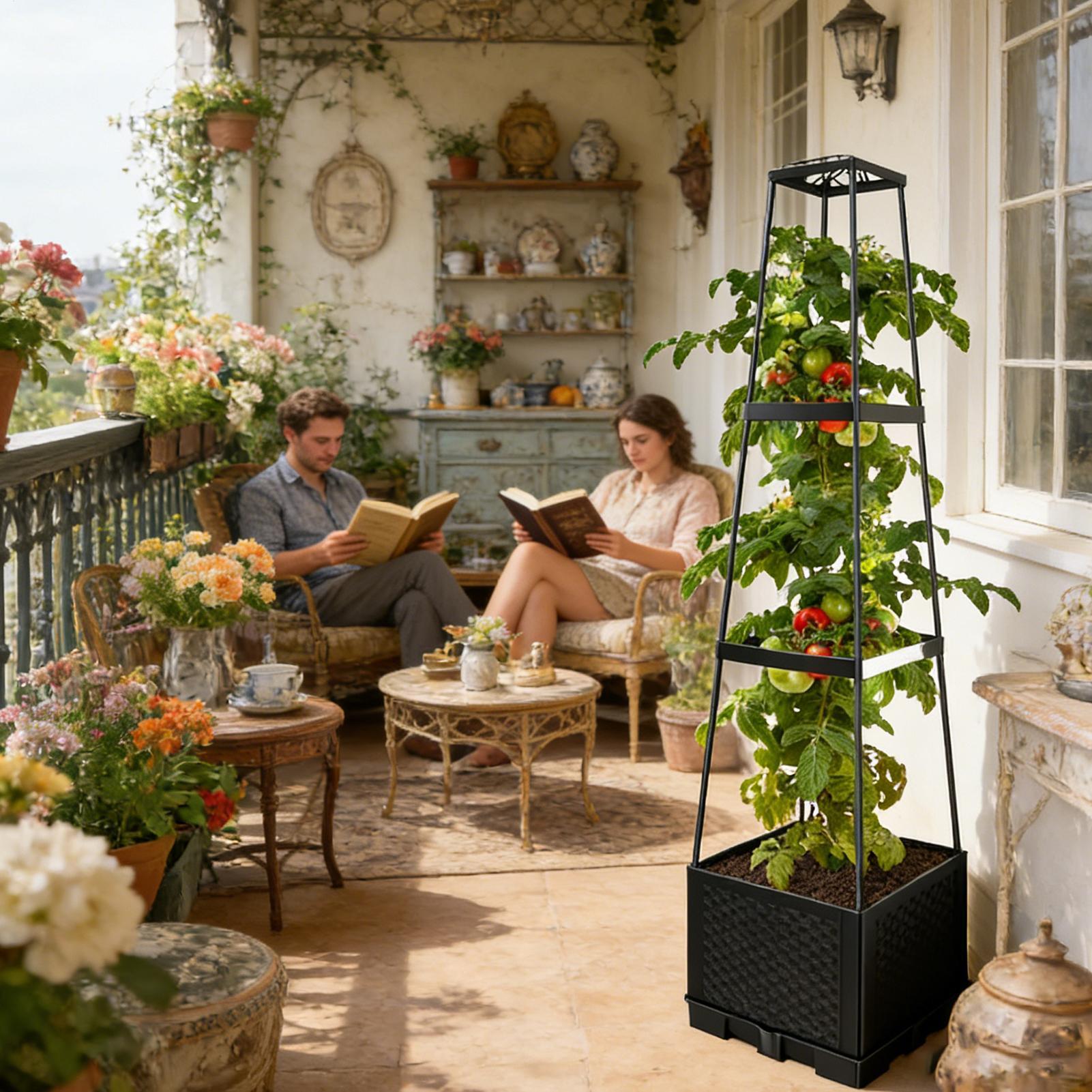Self-Watering Planter - 114 cm Kendinden Sulanan Ağır Hizmet