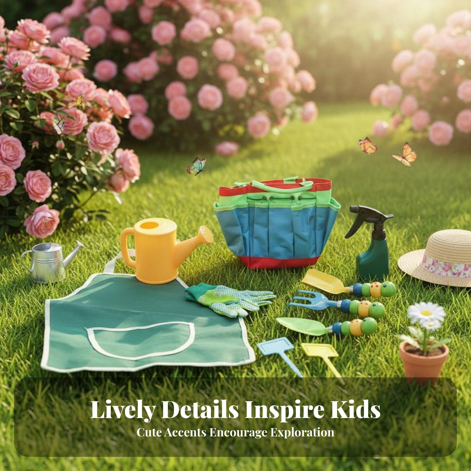 Gardening Tools For Young Children - 10 Parça Çocuk Bahçe Alet Seti