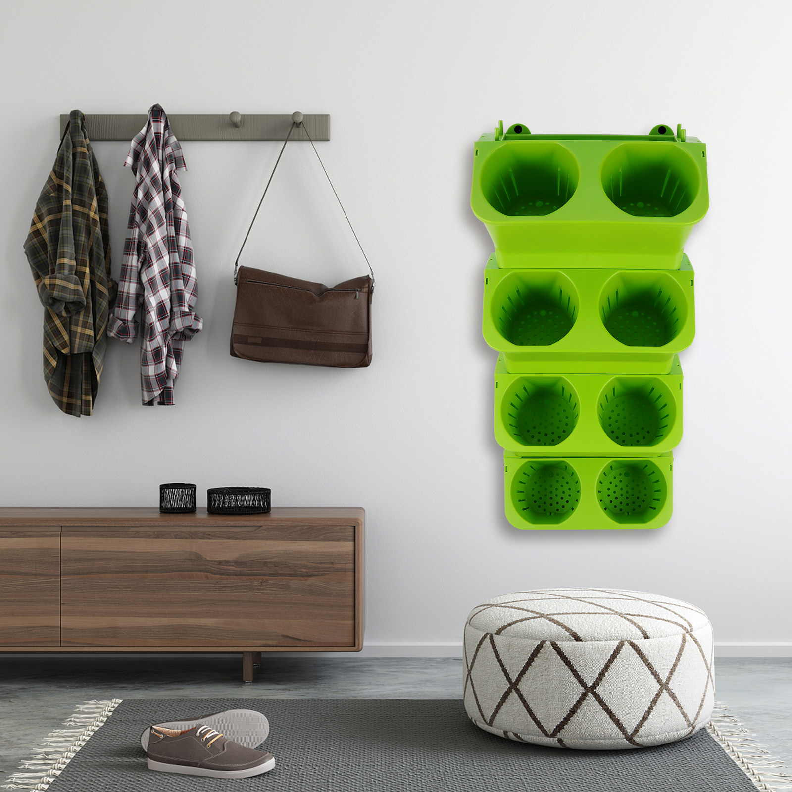 4 Adet Dikey Yeşil Duvar Saksı - Self-Watering Planter incelemesi ve fiyatı