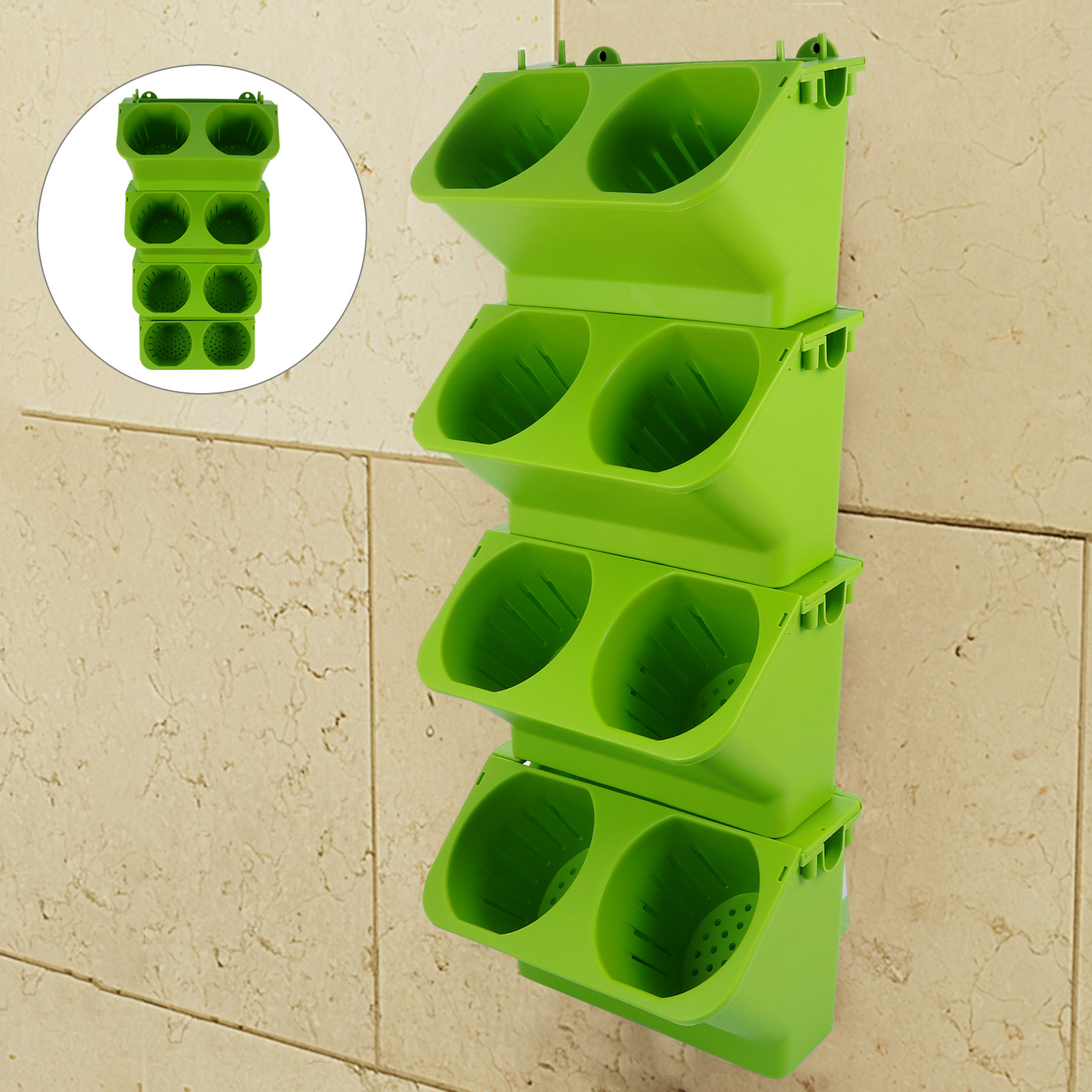 4 Adet Dikey Yeşil Duvar Saksı - Self-Watering Planter incelemesi ve fiyatı