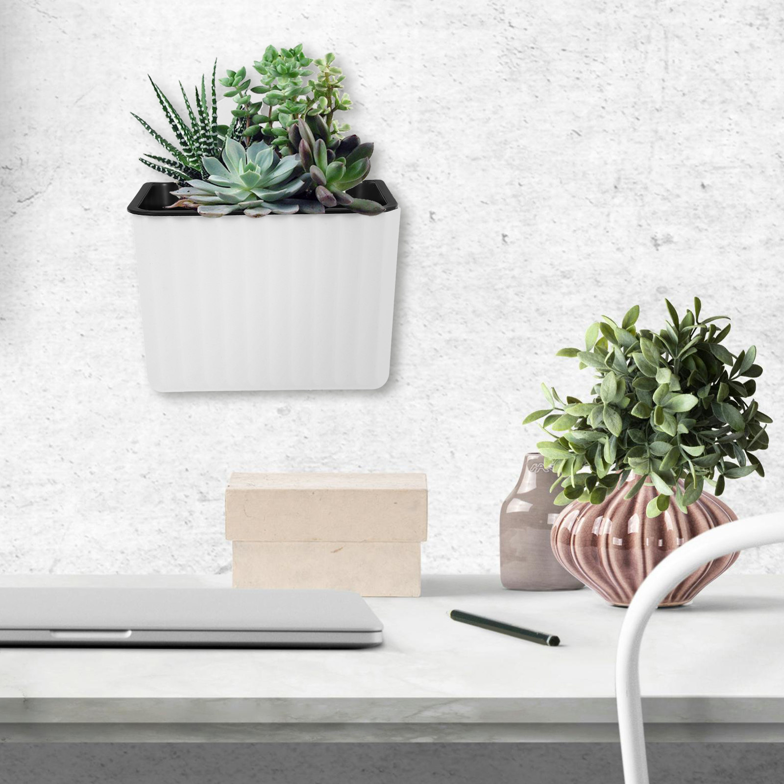 2 Adet Duvara Monte Çiçek Saks - Self-Watering Planter incelemesi ve fiyatı